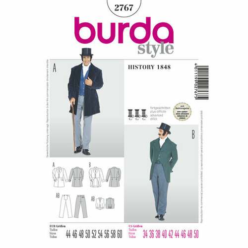 Burda Patroon 2767 - History 1848