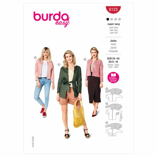 Burda Patroon 6123 - Jas