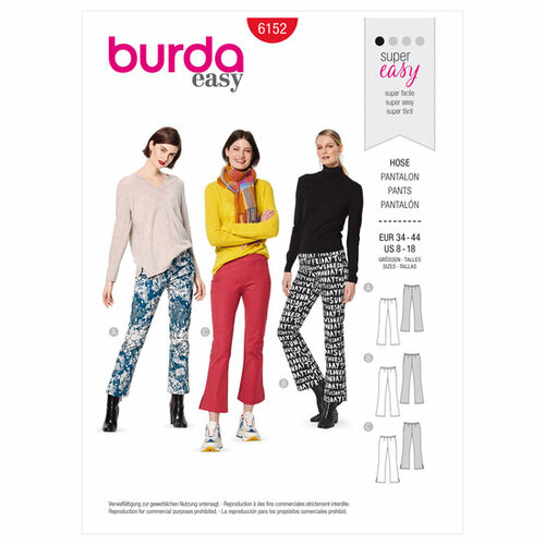 Burda Patroon 6152 - Broek