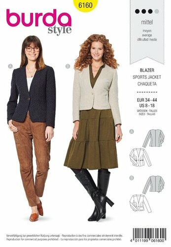 Burda Patroon 6160 - Blazer