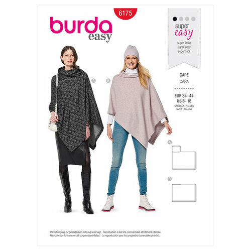 Burda Patroon 6175 - Poncho