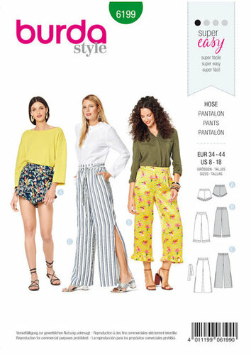 Burda Patroon 6199 - Broek