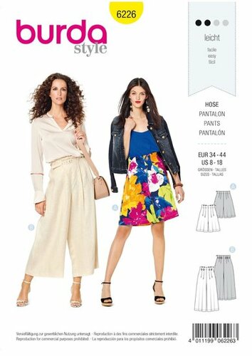Burda Patroon 6226 - Broek