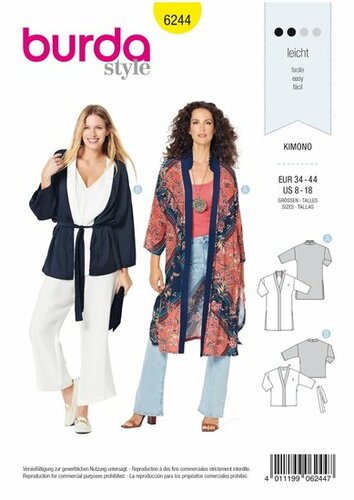 Burda Patroon 6244 - Kimono