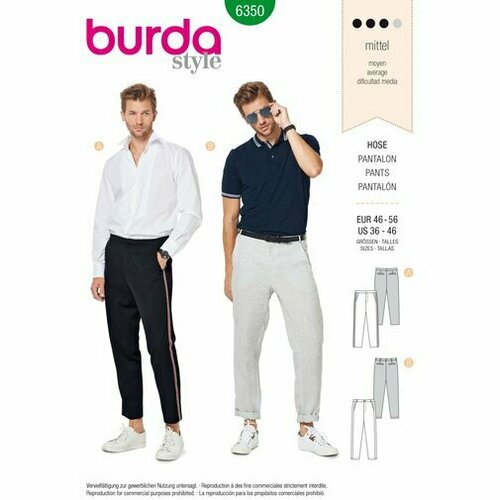 Burda Patroon 6350 - Broek