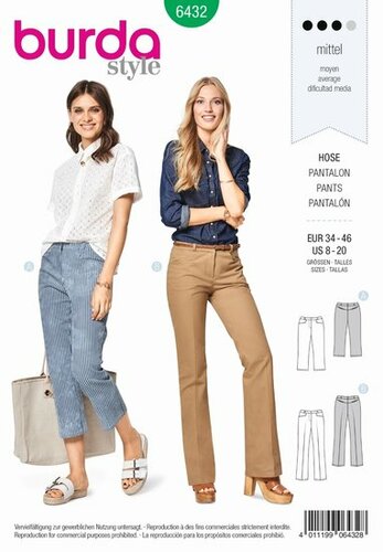 Burda Patroon 6432 - Broek