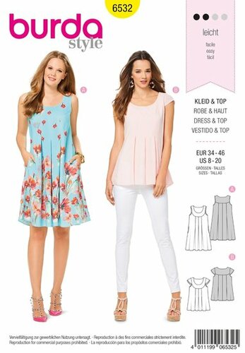 Burda Patroon 6532 - Jurk en Topje