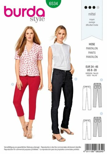 Burda Patroon 6534 - Broek