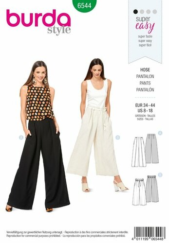 Burda Patroon 6544 - Broek