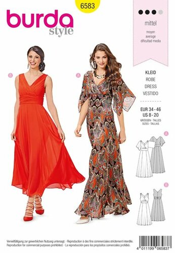 Burda Patroon 6583 - Jurk