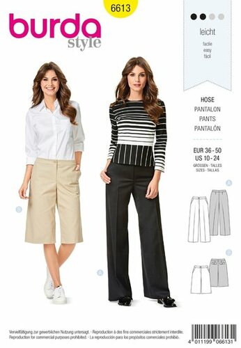Burda Patroon 6613 - Broek