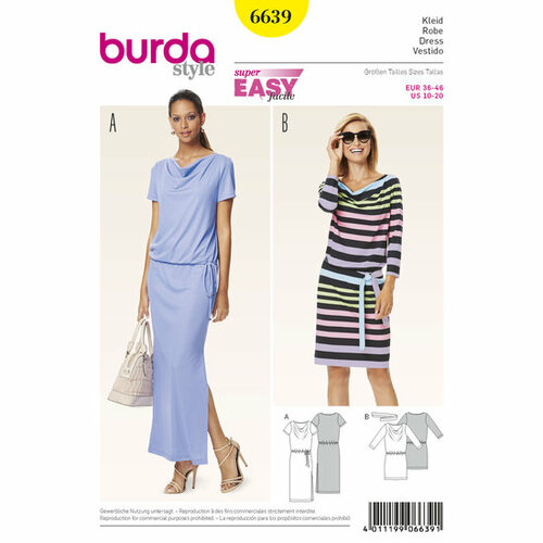 Burda Patroon 6639 - Jurk