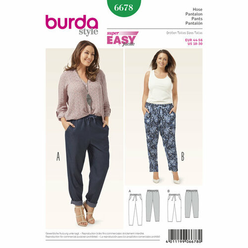 Burda Patroon 6678 - Broek