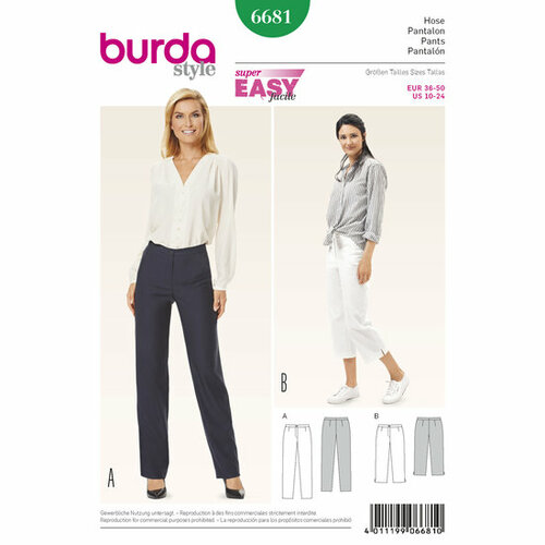 Burda Patroon 6681 - Broek