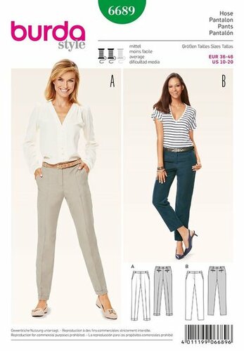 Burda Patroon 6689 - Broek