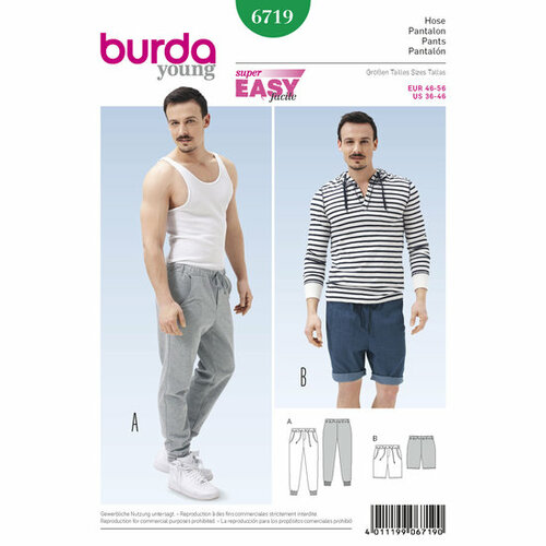 Burda Patroon 6719 - Broek