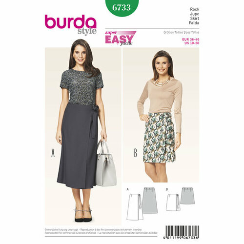 Burda Patroon 6733 - Rok