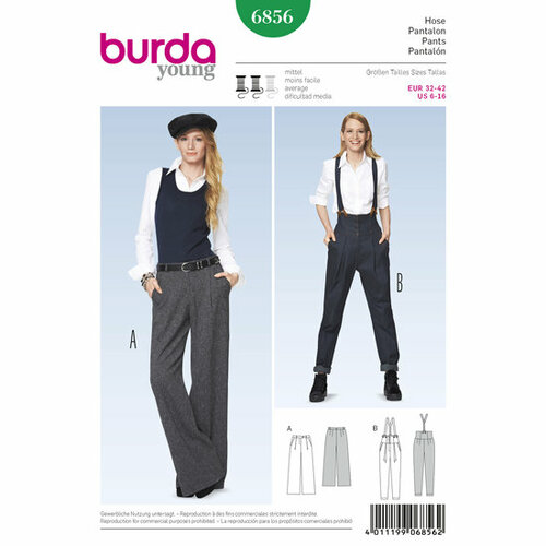 Burda Patroon 6856 - Broek