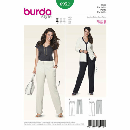Burda Patroon 6952 - Broek