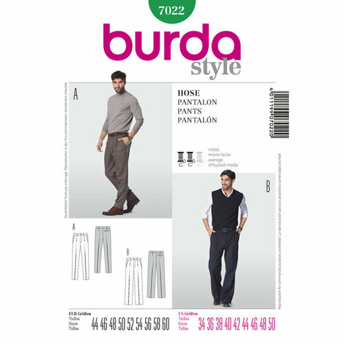 Burda Patroon 7022 - Broek