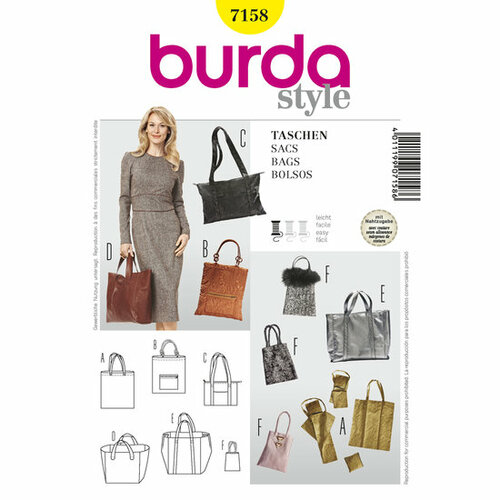 Burda Patroon 7158 - Handtassen