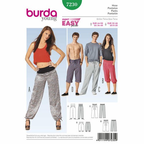 Burda Patroon 7230 - Broek