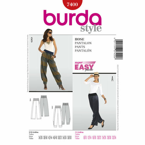 Burda Patroon 7400 - Broek