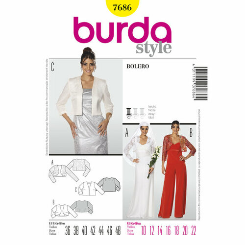 Burda Patroon 7686 - Bolero