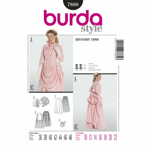 Burda Patroon 7880 - History 1888