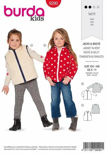 Burda Patroon 9290 - Jas en Gilet
