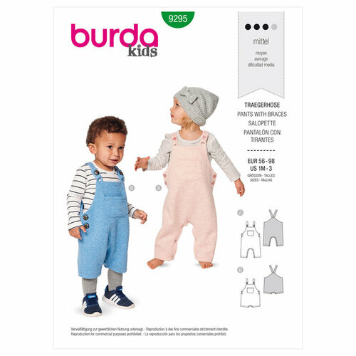 Burda Patroon 9295 - Salopette