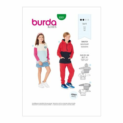 Burda Patroon 9301 - Sweater