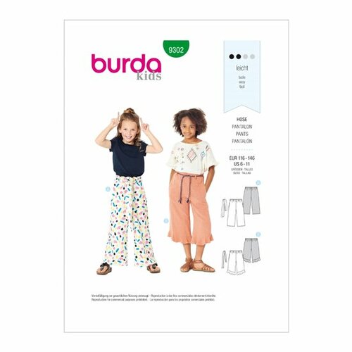 Burda Patroon 9302 - Broek