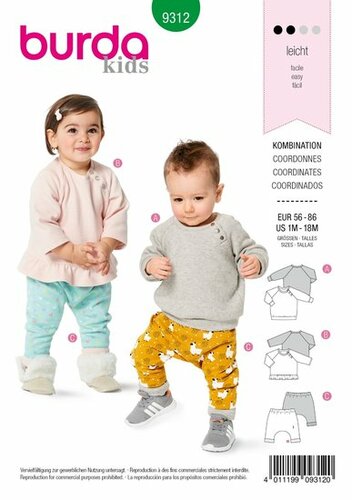 Burda Patroon 9312 - Trui en Broek