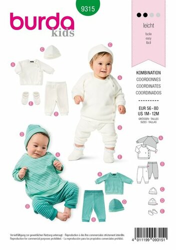 Burda Patroon 9315 - Trui en Broek