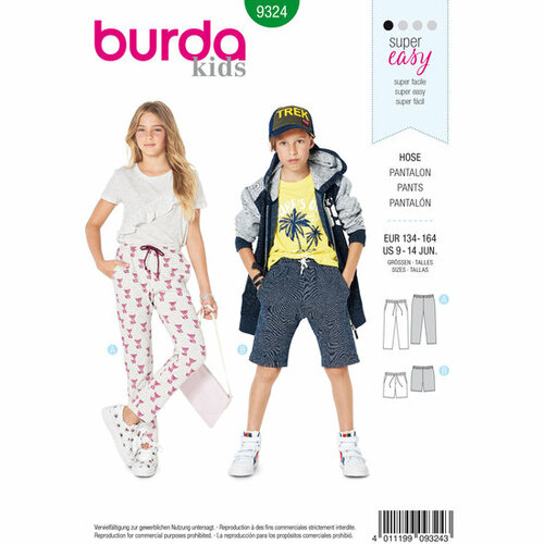 Burda Patroon 9324 - Broek
