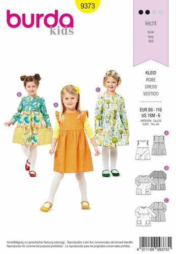 Burda Patroon 9373 - Jurk