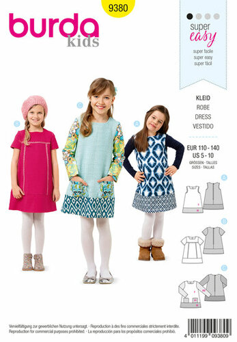 Burda Patroon 9380 - Jurk