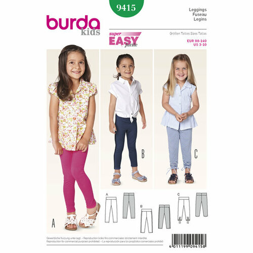 Burda Patroon 9415 - Leggings