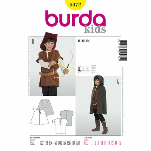 Burda Patroon 9472 - Robin Hood