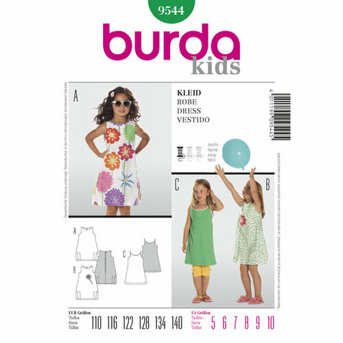 Burda Patroon 9544 - Jurk
