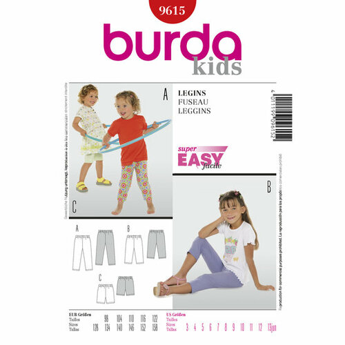 Burda Patroon 9615 - Leggings