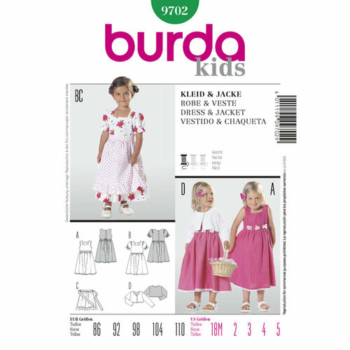 Burda Patroon 9702 - Jurk en Jas