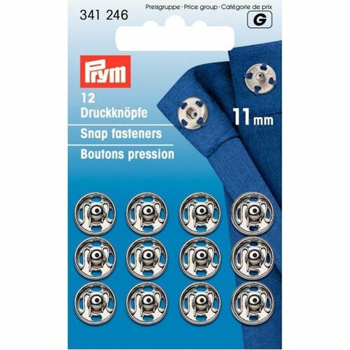 Prym Aannaaidrukknoop Zilver 11mm