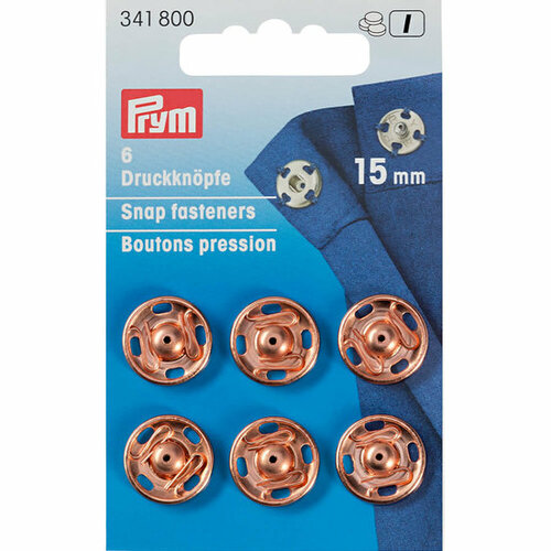 Prym Aannaaidrukknoop Rozegoud 15mm