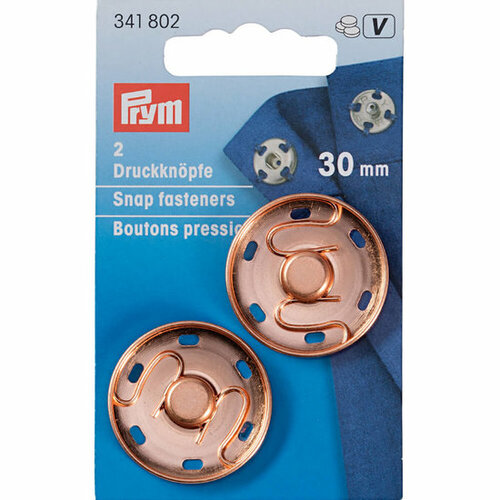 Prym Aannaaidrukknoop Rozegoud 30mm