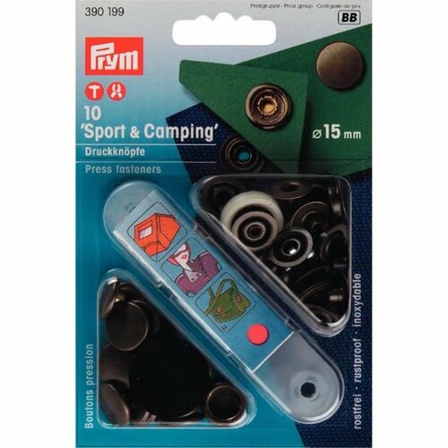Prym Sport En Camping Drukknoop Oudmessing 15mm