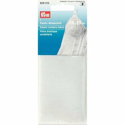 Prym Gaine/Korsetelastiek 20x25cm Wit Bi-Elastisch