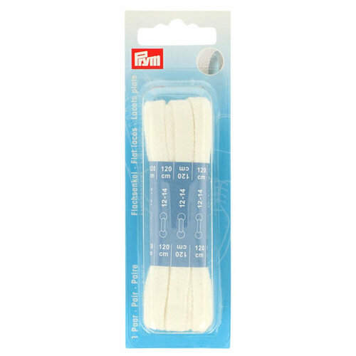 Prym Platte Veters 120cm Wit