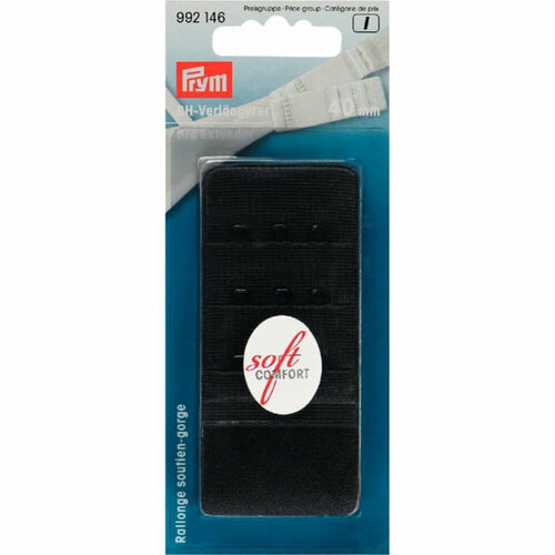 Prym BH-Verlengstuk 40mm 3 Haken Zwart